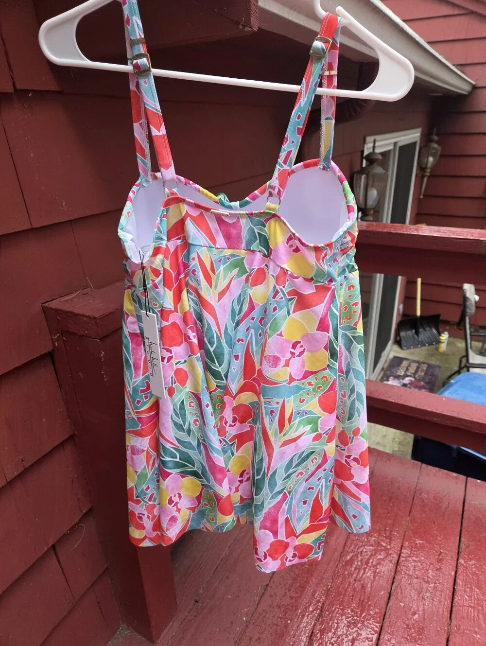 Nicole Miller Floral Multicolor Swim Dress